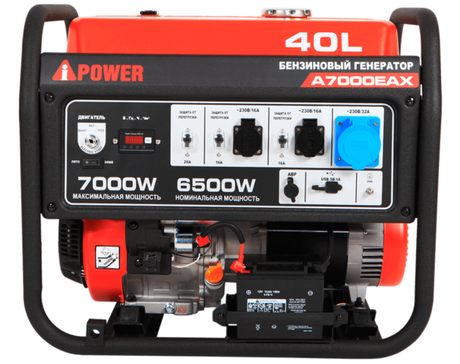 Бензиновый генератор A-iPower A7000EAX + блок автозапуска A-iPower 400 В, 25 А + A-iPower L Бензиновый генератор A-iPower A7000EAX + блок автозапуска A-iPower 400 В, 25 А + A-iPower L