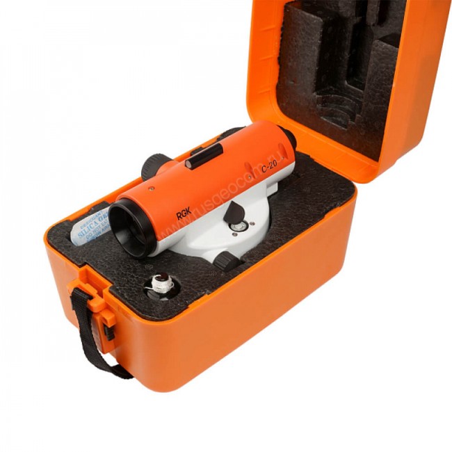 Комплект оптический нивелир RGK C-20 с поверкой + штатив S6-N + рейка AMO S3