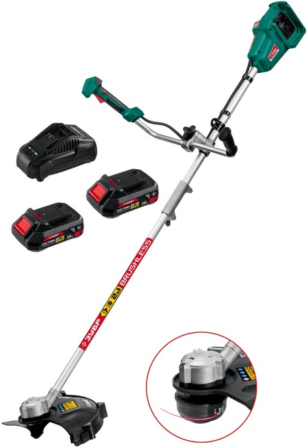 Триммер бесщеточный ТАБ-365-22 ЗУБР 2 АКБ