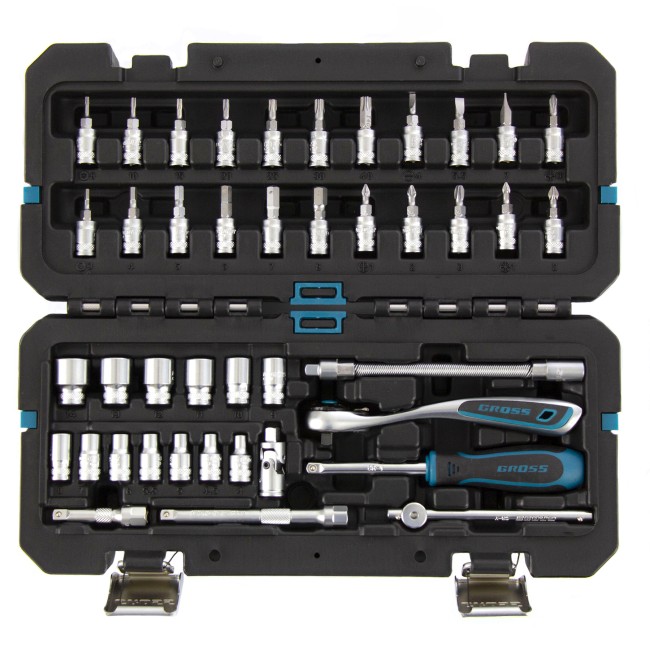 Набор инструментов 1/4", CrV 42 предмета Gross Набор инструментов 1/4", CrV 42 предмета Gross