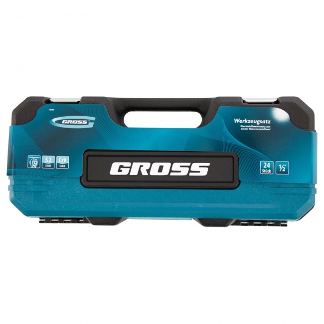 Набор инструментов 1/2", CrV 24 предмета Gross Набор инструментов 1/2", CrV 24 предмета Gross