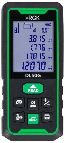 Лазерный дальномер RGK DL50G - зеленый луч Лазерный дальномер RGK DL50G - зеленый луч