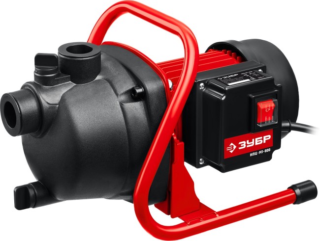 Насос поверхностный (садовый) центробежный НПЦ-М1-800 ЗУБР 800 Вт