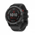 Часы Garmin Fenix 6 Pro Solar серые с черным ремешком Часы Garmin Fenix 6 Pro Solar серые с черным ремешком