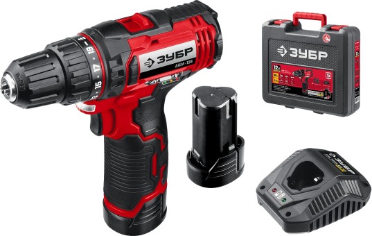 Дрель-шуруповерт ДШЛ-125-22 ЗУБР 2 АКБ Дрель-шуруповерт ДШЛ-125-22 ЗУБР 2 АКБ