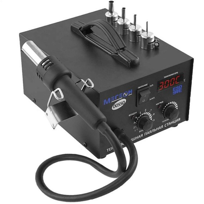 Термовоздушная паяльная станция МЕГЕОН 00550 Термовоздушная паяльная станция МЕГЕОН 00550