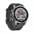 Часы Garmin Fenix 7S серебристый с графитовым силиконовым ремешком Часы Garmin Fenix 7S серебристый с графитовым силиконовым ремешком