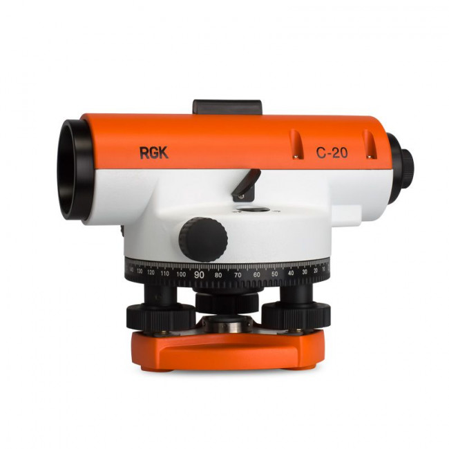 Комплект оптический нивелир RGK C-20 штатив рейка - 3 в 1 Комплект оптический нивелир RGK C-20 штатив рейка - 3 в 1