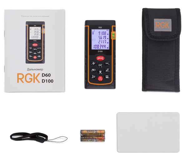 Лазерный дальномер RGK D100 Лазерный дальномер RGK D100
