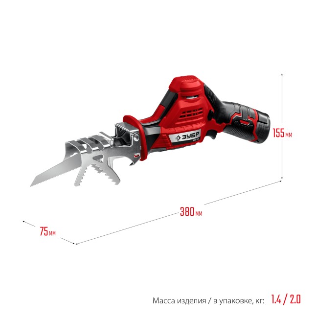 Сабельная пила СПЛ-125-21 ЗУБР 1 АКБ Сабельная пила СПЛ-125-21 ЗУБР 1 АКБ