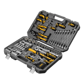 Набор инструментов 1/2", 1/4" 84 предмета Denzel Набор инструментов 1/2", 1/4" 84 предмета Denzel
