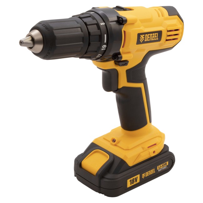 Дрель-шуруповерт аккумуляторная CDL-IB-18-02 Denzel Дрель-шуруповерт аккумуляторная CDL-IB-18-02 Denzel