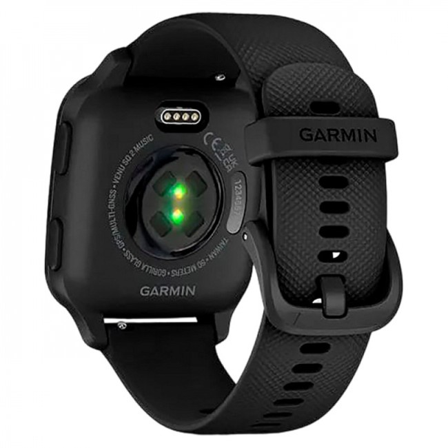 Часы Garmin Venu Sq 2 Music Edition черный с серым алюминиевым безелем Часы Garmin Venu Sq 2 Music Edition черный с серым алюминиевым безелем