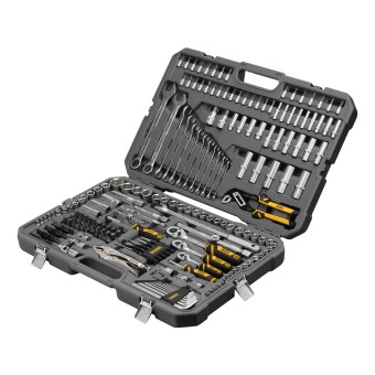 Набор инструментов 1/2", 3/8", 1/4" 232 предмета Denzel Набор инструментов 1/2", 3/8", 1/4" 232 предмета Denzel