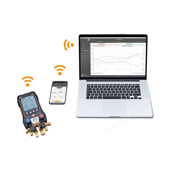 Цифровой манометрический коллектор Testo 557s комплект 1 в кейсе