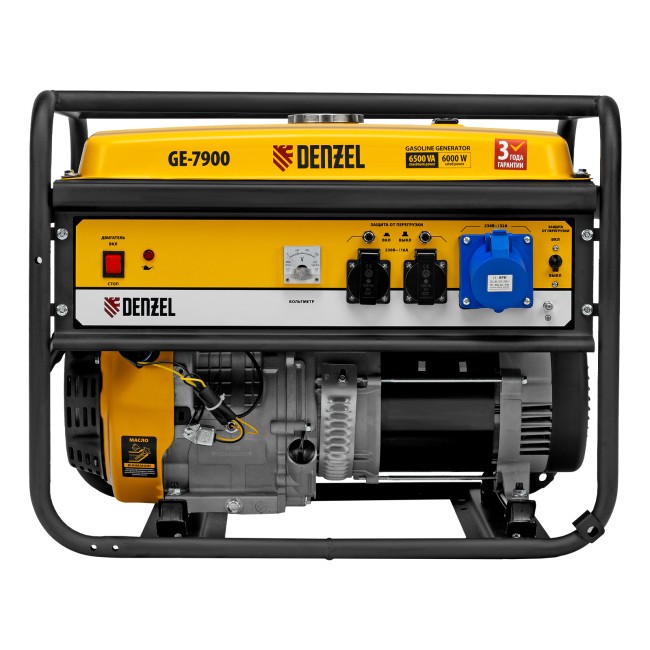 Генератор бензиновый GE 7900, 6.5 кВт Denzel Генератор бензиновый GE 7900, 6.5 кВт Denzel