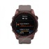 Часы Garmin Fenix 7S Sapphire Solar титановый темно-бронзовый с сланцево-серым силиконовым ремешком