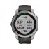 Часы Garmin Fenix 7 серебристый с графитовым силиконовым ремешком Часы Garmin Fenix 7 серебристый с графитовым силиконовым ремешком