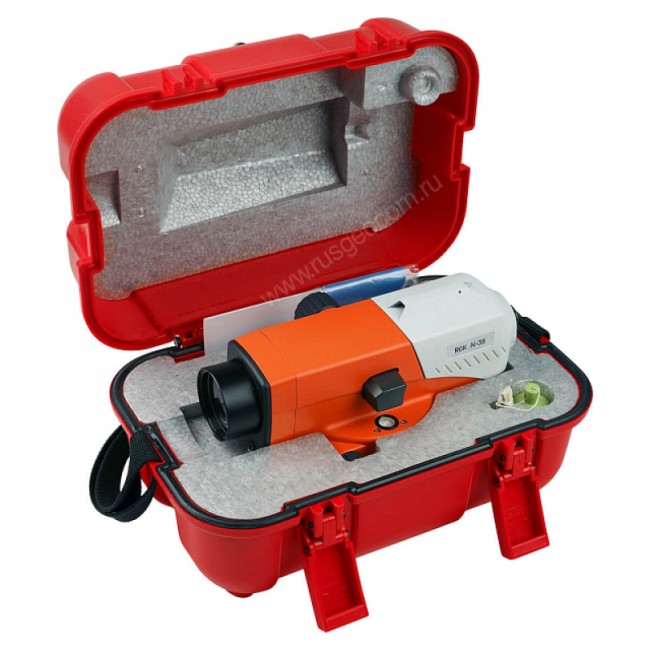 Комплект оптический нивелир RGK N-38 + штатив S6-N + рейка AMO S3 Комплект оптический нивелир RGK N-38 + штатив S6-N + рейка AMO S3