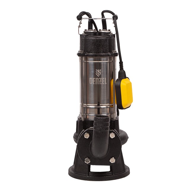 Фекальный насос FP1800-KS, 1800 Вт, напор 17 м, 26000 л/ч, нож-измельчитель Denzel Фекальный насос FP1800-KS, 1800 Вт, напор 17 м, 26000 л/ч, нож-измельчитель Denzel