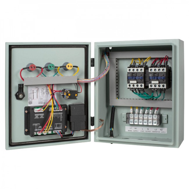 Блок АВР для дизельного генератора АМО 40А 220 В Блок АВР для дизельного генератора АМО 40А 220 В