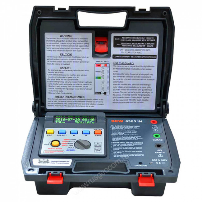 Измеритель сопротивления изоляции SEW 6305 IN Измеритель сопротивления изоляции SEW 6305 IN